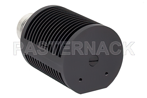 25 Watt RF Load Up To 8 GHz With 7/16 DIN Female Input Round Body Black Anodized Aluminum Heatsink