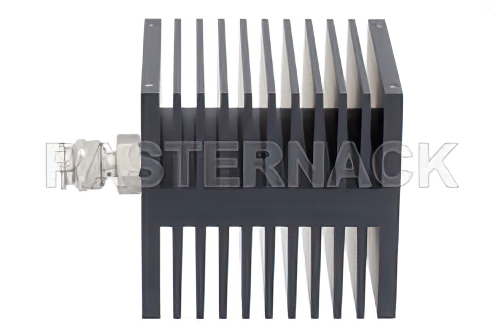 Medium Power 50 Watts RF Load Up To 18 GHz With TNC Male Input Square Body Black Anodized Aluminum Heatsink