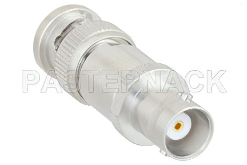 2 Watt Feed-Thru Load Up to 1,000 MHz with BNC Male to Female Tri-Metal Plated Brass