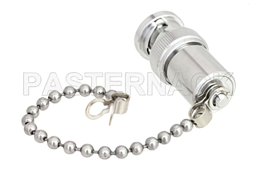 2 Watt RF Load with Chain Up to 4 GHz with BNC Male Tri-Metal Plated Brass