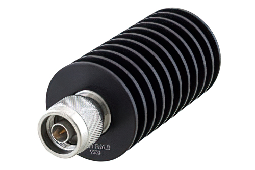 50 Watt RF Load Up to 8.5 GHz with N Male Black Anodized Aluminum Heatsink
