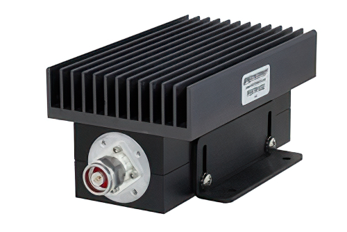High Power 100 Watt RF Load Up to 2.7 GHz with N Male Black Anodized Aluminum