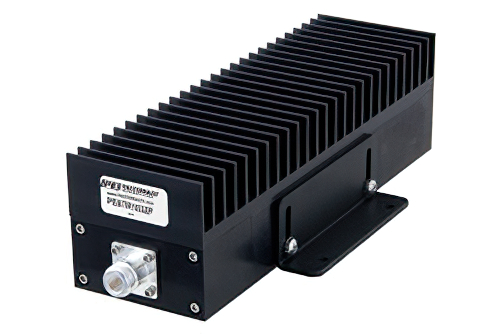 High Power 100 Watt RF Load Up to 2.7 GHz with N Female Black Anodized Aluminum