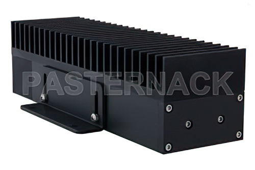 High Power 100 Watt RF Load Up to 2.7 GHz with 7/16 DIN Male Black Anodized Aluminum