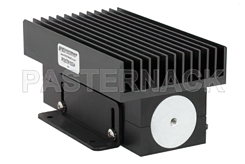 High Power 100 Watt RF Load Up to 2.7 GHz with 4.1/9.5 Mini DIN Male Black Anodized Aluminum
