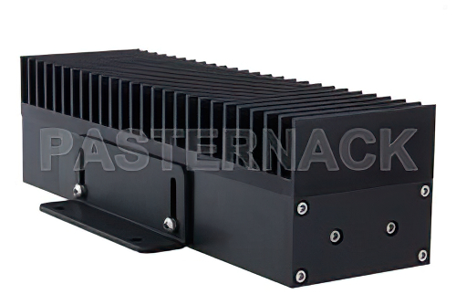 High Power 100 Watt RF Load Up to 2.7 GHz with 4.3-10 Male Black Anodized Aluminum