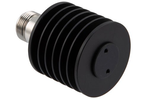 10 Watt RF Load (Termination) Up to 12.4 GHz With N Female Input Black Anodized Aluminum Body