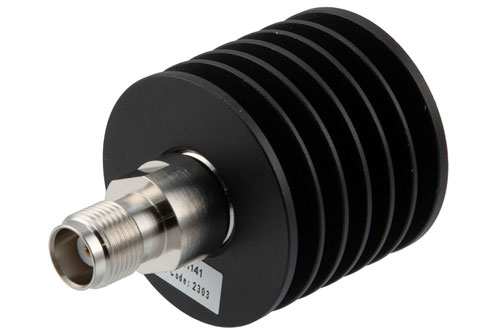 10 Watt RF Load (Termination) Up to 12.4 GHz With TNC Female Input Black Anodized Aluminum Body
