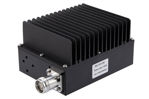 Low PIM 50 Watt RF Load 0.4 GHz to 6 GHz with 4.3-10 Female Black Anodized Aluminum