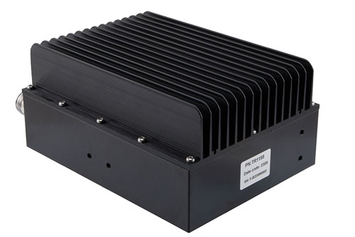 Low PIM 200 Watt RF Load 0.4 GHz to 6 GHz with 4.3-10 Female Black Anodized Aluminum