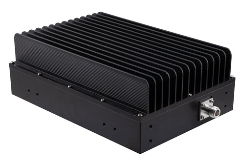 Low PIM 300 Watt RF Load 0.4 GHz to 6 GHz with N-type Female Black Anodized Aluminum