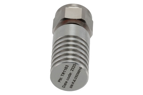 10 Watt RF Load DC to 6 GHz With 2.2-5 Male Input Brass Body