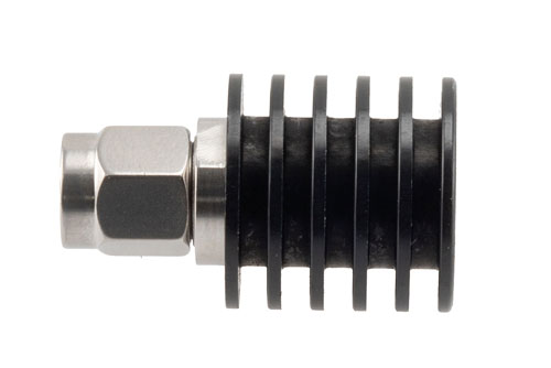 5 Watt RF Load Up to 26.5 GHz With SMA Male Input Black Anodized Aluminum Heatsink