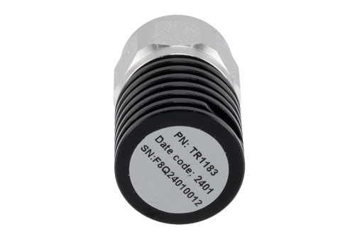 5 Watt RF Load (Termination) Up to 6 GHz With N Male Input Black Anodized Aluminum Body