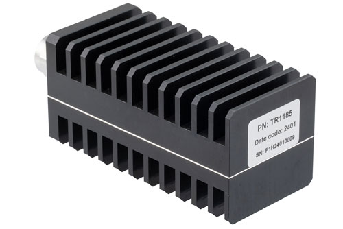 50 Watt RF Load (Termination) Up to 6 GHz With N Male Input Black Anodized Aluminum Body