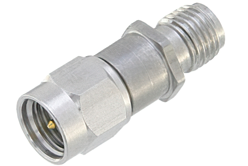 15 dB Fixed Attenuator, SMA Male to SMA Female Passivated Stainless Steel Body Rated to 2 Watts Up to 3 GHz