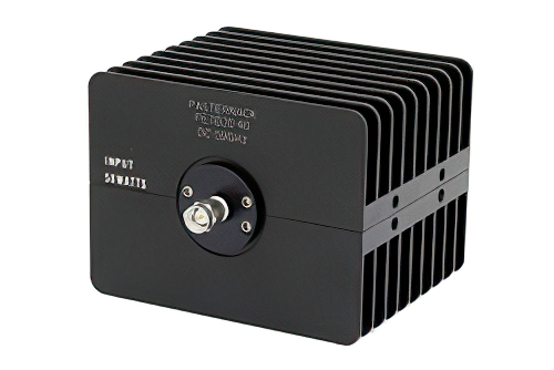 40 dB Fixed Attenuator, SMA Male to SMA Female Directional Black Anodized Aluminum Heatsink Body Rated to 50 Watts Up to 18 GHz