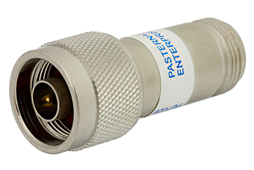 50 Ohm N Female to 75 Ohm N Male Matching Pad Operating from DC to 500 MHz RoHS Compliant