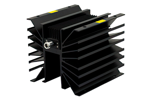 6 dB Fixed Attenuator, N Male to N Female Directional Black Anodized Aluminum Heatsink Body Rated to 300 Watts Up to 1,000 MHz