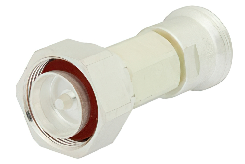 6 dB Fixed Attenuator, 7/16 DIN Male to 7/16 DIN Female Brass Tri-Metal Body Rated to 5 Watts Up to 7.5 GHz