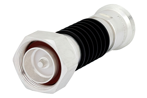 10 dB Fixed Attenuator, 7/16 DIN Male to 7/16 DIN Female Black Anodized Aluminum Heatsink Body Rated to 10 Watts Up to 7.5 GHz