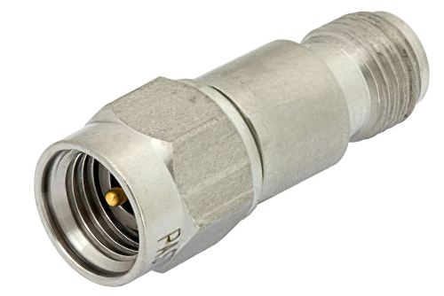 6 dB Fixed Attenuator, 2.92mm Male to 2.92mm Female Passivated Stainless Steel Body Rated to 0.5 Watts Up to 40 GHz