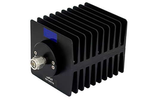 6 dB Fixed Attenuator, TNC Male to TNC Female Directional Black Anodized Aluminum Heatsink Body Rated to 100 Watts Up to 1.5 GHz