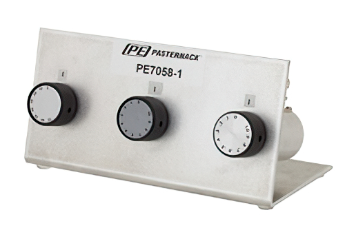 0 to 81 dB Rotary Step Attenuator, BNC Female To BNC Female With 0.1 dB Step Rated To 1 Watt Up To 1000 MHz