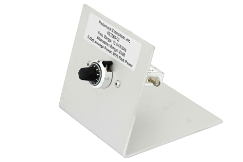 0 to 20 dB Rotary Continuously Variable Attenuator, SMA Female To SMA Female Rated To 5 Watts From 12.4 GHz To 18 GHz