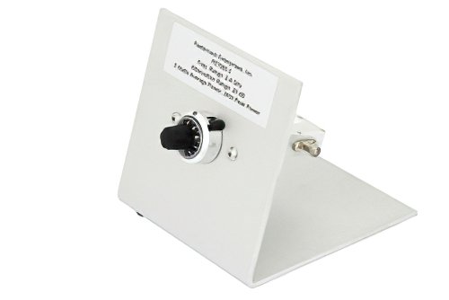 0 to 20 dB Rotary Continuously Variable Attenuator, SMA Female To SMA Female Rated To 5 Watts From 2 GHz To 4 GHz