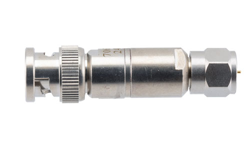 50 Ohm BNC Male to 75 Ohm F Male Matching Pad Operating from DC to 3 GHz