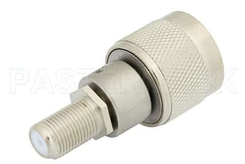 50 Ohm N Male to 75 Ohm F Female Matching Pad Operating from DC to 3 GHz RoHS Compliant