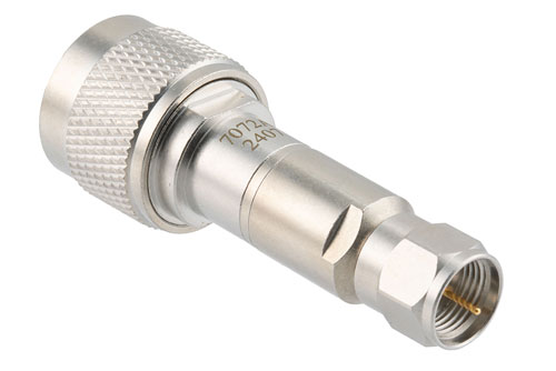 50 Ohm N Male to 75 Ohm F Male Matching Pad Operating from DC to 3 GHz