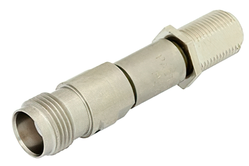 50 Ohm TNC Female to 75 Ohm F Female Matching Pad Operating from DC to 3 GHz RoHS Compliant
