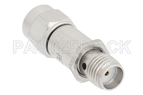 1 dB Fixed Attenuator, SMA Male to SMA Female Passivated Stainless Steel Body Rated to 2 Watts Up to 18 GHz
