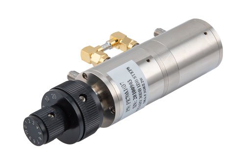 1.5 to 30 dB Step Attenuator with a 1 dB Step SMA Female Interface Rated Up to 3 GHz and Up to 2 Watts in a Dial Design