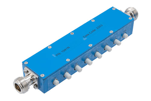 0 to 90 dB Push Button Step Attenuator, 50 Ohm N Female To 50 Ohm N Female With 1 dB Step Rated To 2 Watts Up To 3 GHz