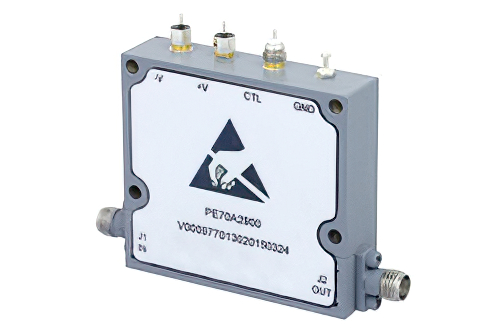 Voltage Variable PIN Diode Attenuator, 0 to 60 dB, 500 MHz to 18 GHz, Rated to 20 dBm, SMA, Solder Pin Control