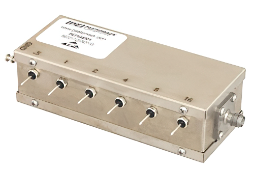 6 Bit Relay Controlled Programmable Attenuator, 31.5 dB Up to 1,000 MHz, 0.5 dB Steps, +12V, SMA Female