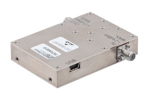 USB Controlled Programmable Attenuator, 63 dB, from 200 MHz to 8 GHz, 0.5 dB Steps, SMA Female
