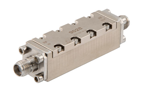 Negative Slope Equalizer, 4 GHz to 12 GHz, 6 dB Fixed Equalizing Value, 0.5 dB Loss, Max Pin 250 mW, SMA