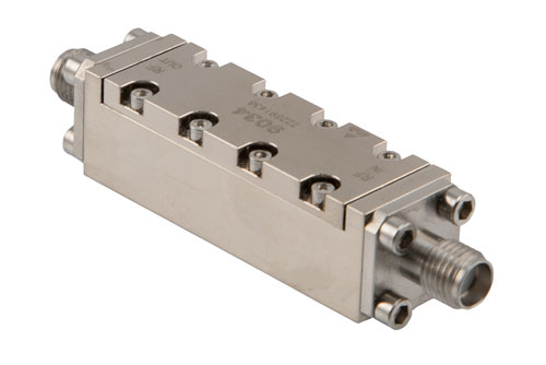 Negative Slope Equalizer, 8 GHz to 12 GHz, 10 dB Fixed Equalizing Value, 0.6 dB Loss, Max Pin 250 mW, SMA