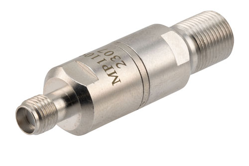 50 Ohm SMA Female to 75 Ohm F Female Matching Pad Operating from DC to 3 GHz