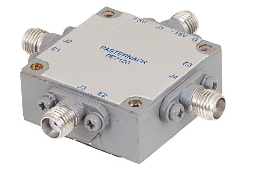 SMA SP3T PIN Diode Switch Operating From 1 GHz to 18 GHz Up To +27 dBm