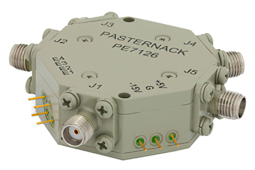 SMA SP4T PIN Diode Switch Operating From 1 GHz to 2 GHz Up To +30 dBm