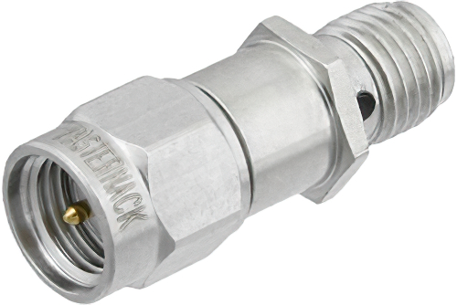 20 dB Fixed Attenuator, SMA Male to SMA Female Brass Tri-Metal Body Rated to 1 Watt Up to 2 GHz