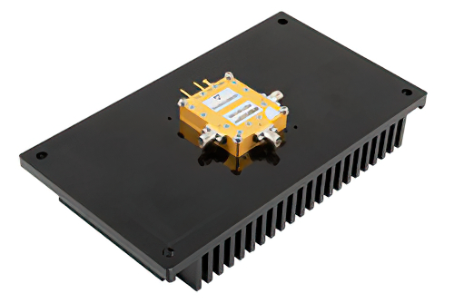 Reflective SPDT GaN High Power PIN Diode Switch Operating from DC to 6 GHz Up to 40 Watts (+46 dBm), < 100ns and SMA with Heatsink