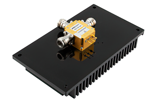Reflective SPDT GaN High Power PIN Diode Switch Operating from 500 MHz to 6 GHz Up to 100 Watts (+50 dBm), 100ns and N with Heatsink
