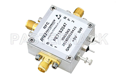 SPDT PIN Diode Switch Operating from 30 MHz to 530 MHz Up to 5 Watts (+37 dBm) and SMA