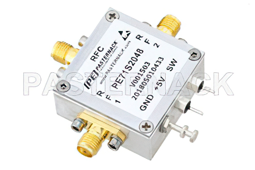 SPDT PIN Diode Switch Operating from 50 MHz to 1.5 GHz Up to 4 Watts (+36 dBm) and SMA